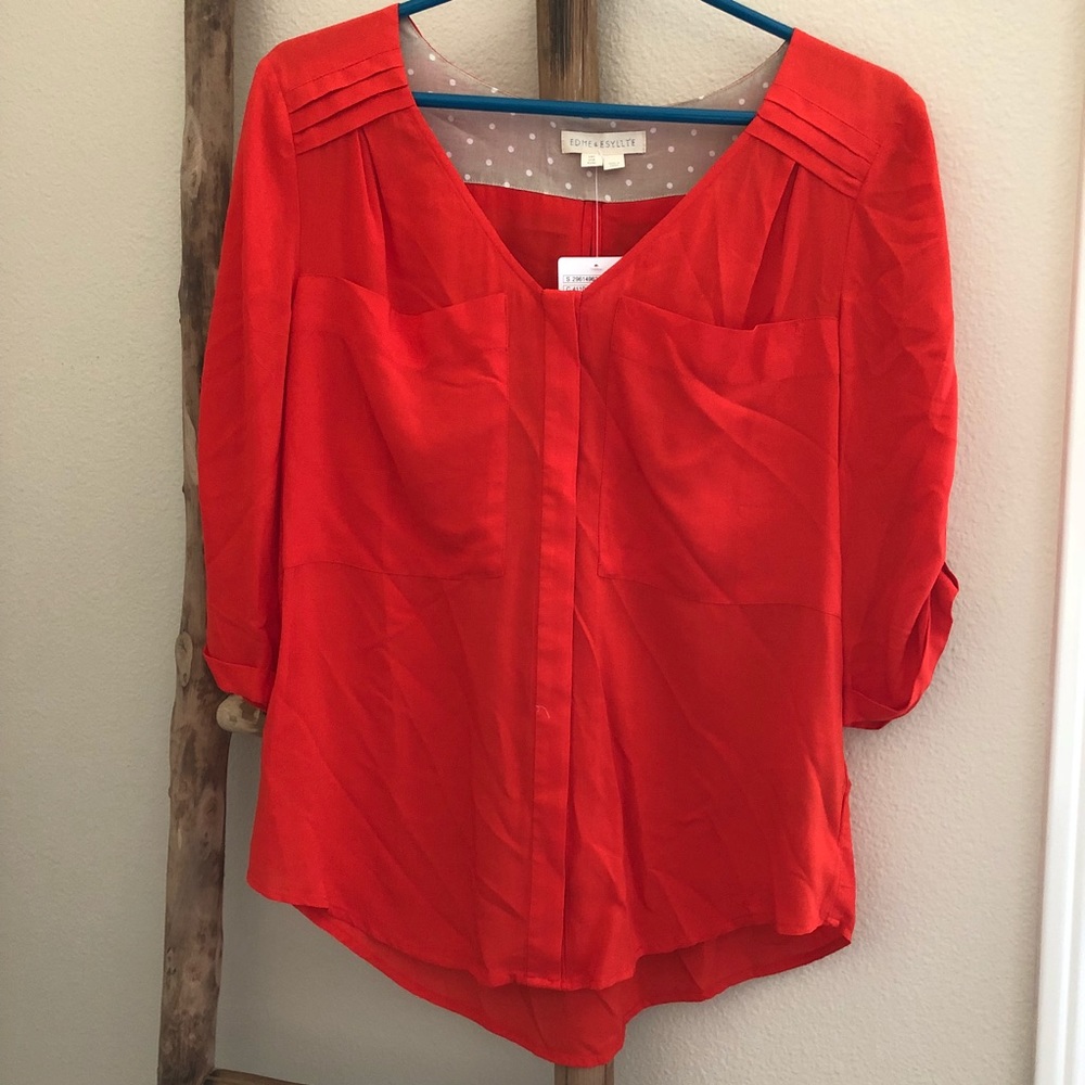 NWT Anthropologie Blouse sz 4